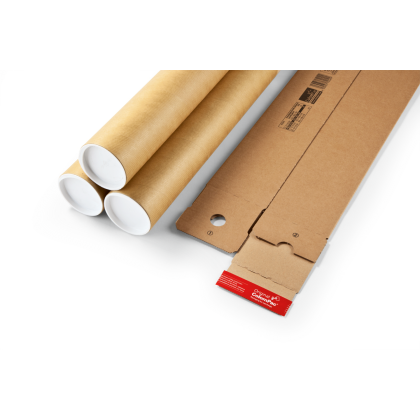 Carton long pour document roulé 1m x 10 x 10 cm