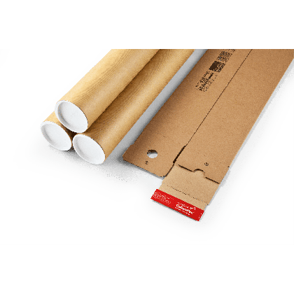Carton long pour document roulé 73 x 11 x 11 cm