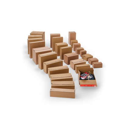 Carton à fond automatique avec bande adhésive 40 x 30 x 30 cm
