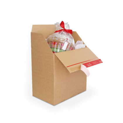 Carton à fond automatique avec bande adhésive 30 x 20 x 30 cm