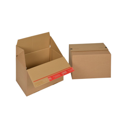 Carton à fond automatique avec bande adhésive 30 x 20 x 20 cm