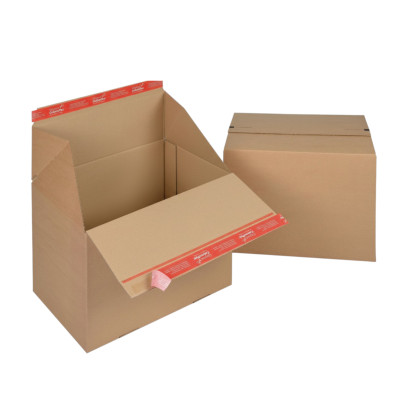 Carton à fond automatique avec bande adhésive 40 x 30 x 30 cm